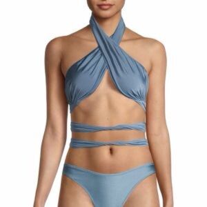 Tropic of C Bianca Top in Galaxy Blue Sz L NWT